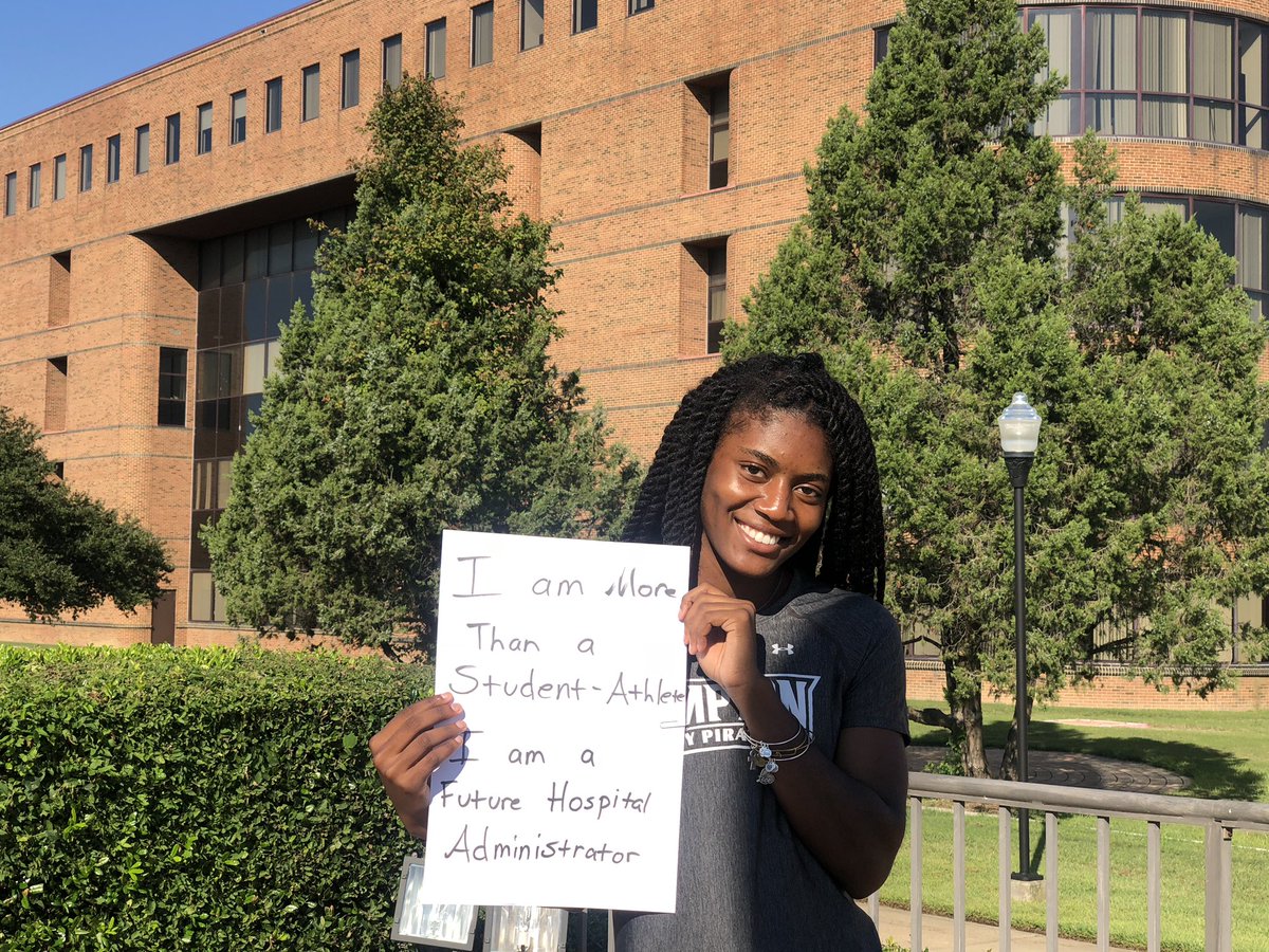 HU_SAAC's tweet photo. โI am a Future Hospital Administrator!โ #HamptonNation #RespecttheH #NCAAInclusion #BigSouthMade #HUSAAC https://t.co/zLmpAREQpK