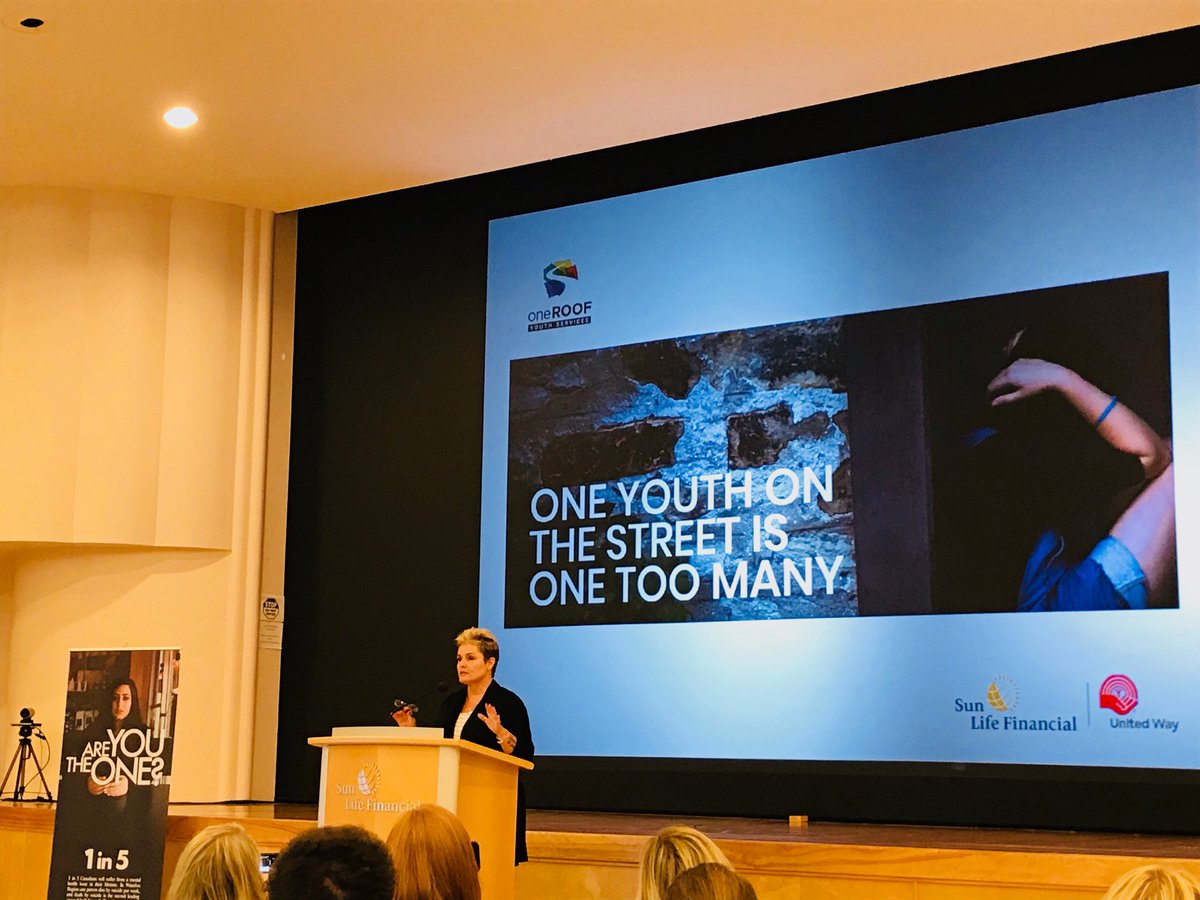 k_m_wilson's tweet photo. Really powerful stories from ⁦⁦@oneROOFYouth⁩ on how ⁦@UnitedWayWRC⁩ helps them help local youth. What a way to kick off ⁦our ⁦@SunLifeCA⁩ UWay campaign in Waterloo. #SunLifeCommUNITY https://t.co/siHNpmn30S