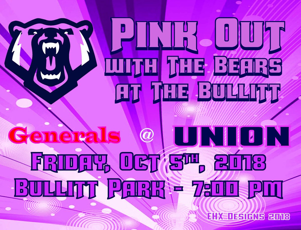 bears_union's tweet photo. Come support the bears this Friday in pink!!!🐻🏈 https://t.co/P0zxDKWvsw