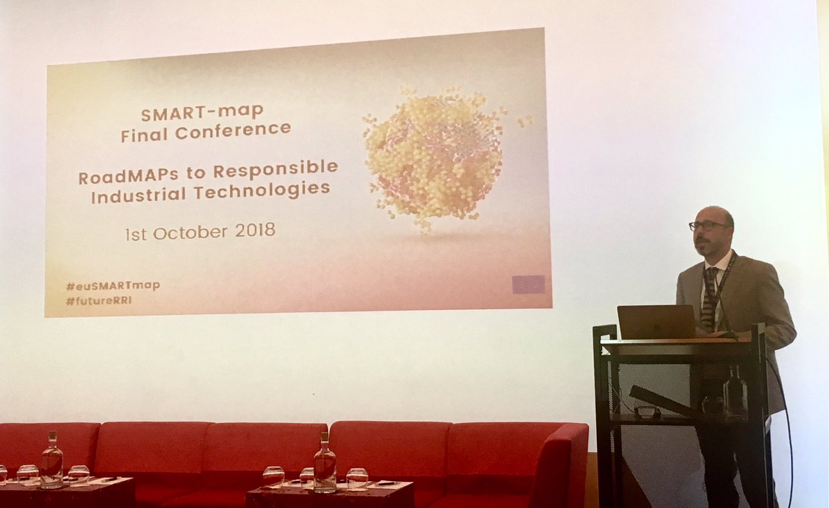 euSMARTmap's tweet photo. After the completion of @euSMARTmap and other interesting EU projects and global initiative to bring #RRI in industry, what will be the future? What "RRI 2.0"? @nnosengo from @formicablu is chairing the final round table of #FutureRRI #euSMARTmap final conference https://t.co/hGPxkyFJxX