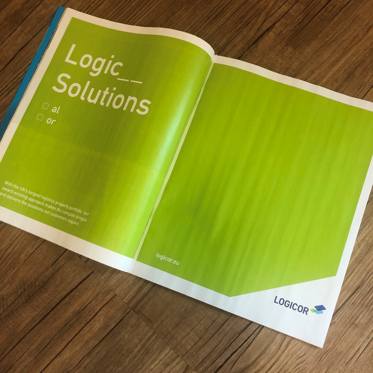 Logicor_UK's tweet image. Look what&apos;s popped up in the @PropertyWeek Industrial and Logistics supplement this week! #LogicalSolutions #RealEstate #Industrial #Logistics #Branding #Ad
