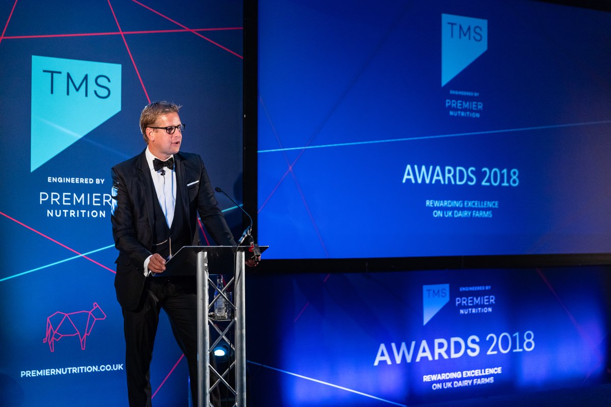 The 2018 TMS awards were hosted by Ed Chamberlain <a href="/chamberlinsport/">Ed Chamberlin</a> and celebrated the highest level of nutrition and management in Transition cows in Dairy herds throughout the UK #bettertransition #TMSawards2018