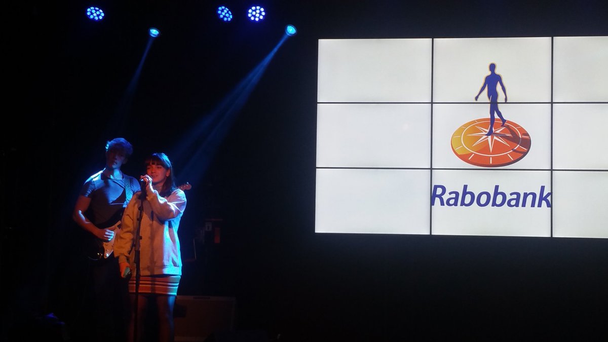 Voorbereiding in volle gang voor @ledenavondNopUrk van @RaboNopUrk. Nu soundcheck van artiesten Chelsea &amp; Mozes