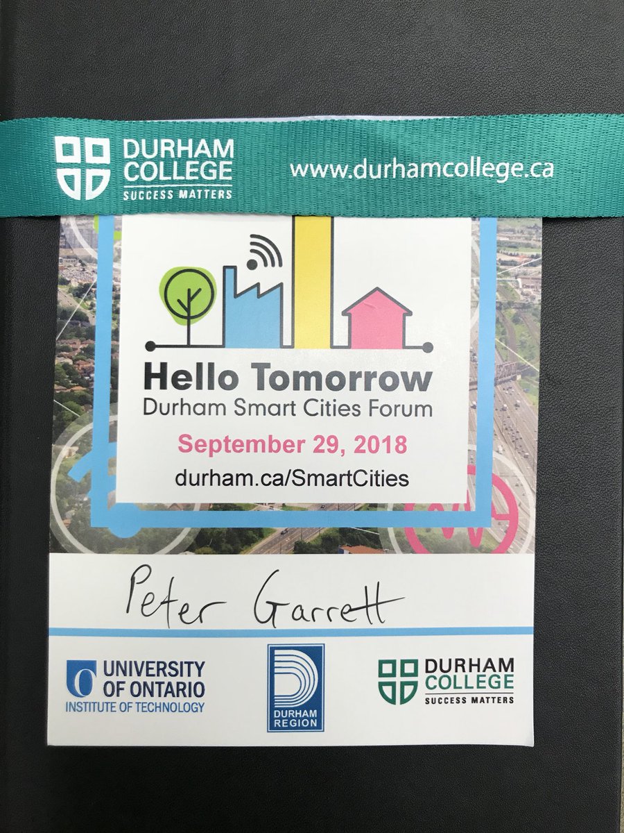 PeterGarrett91's tweet photo. Had a lot of fun this past Saturday at #SmartCitiesDurham, what a great partnership between the community and post-secondary.  @durhamcollege @UOIT @RegionofDurham https://t.co/EZ5KWCmVeK