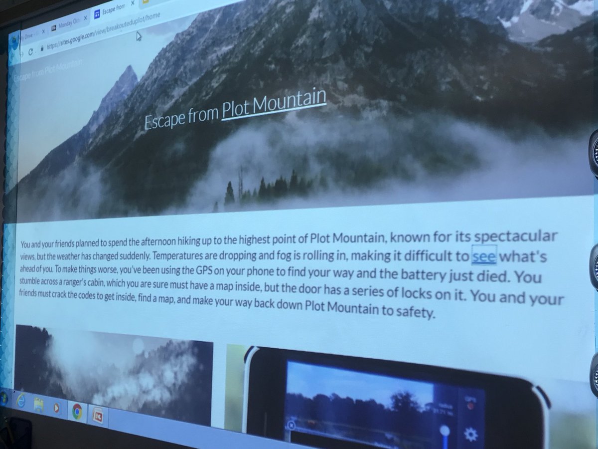 DandyMsDaniel's tweet image. Today we’re using our knowledge of narrative elements and plot diagramming to escape from Plot Mountain! @DebbieGreen1803 #DLPCoaching #ELAClass #GoBigO #OMSJacketLife