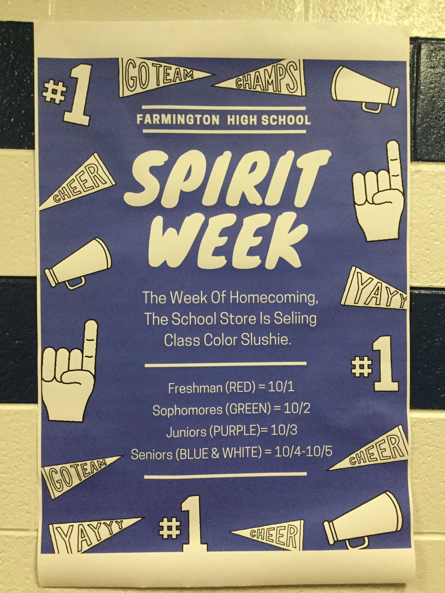 FHSTheEndZone's tweet photo. Come show your school spirit this homecoming week at the school store! https://t.co/nXvx2hx7cM