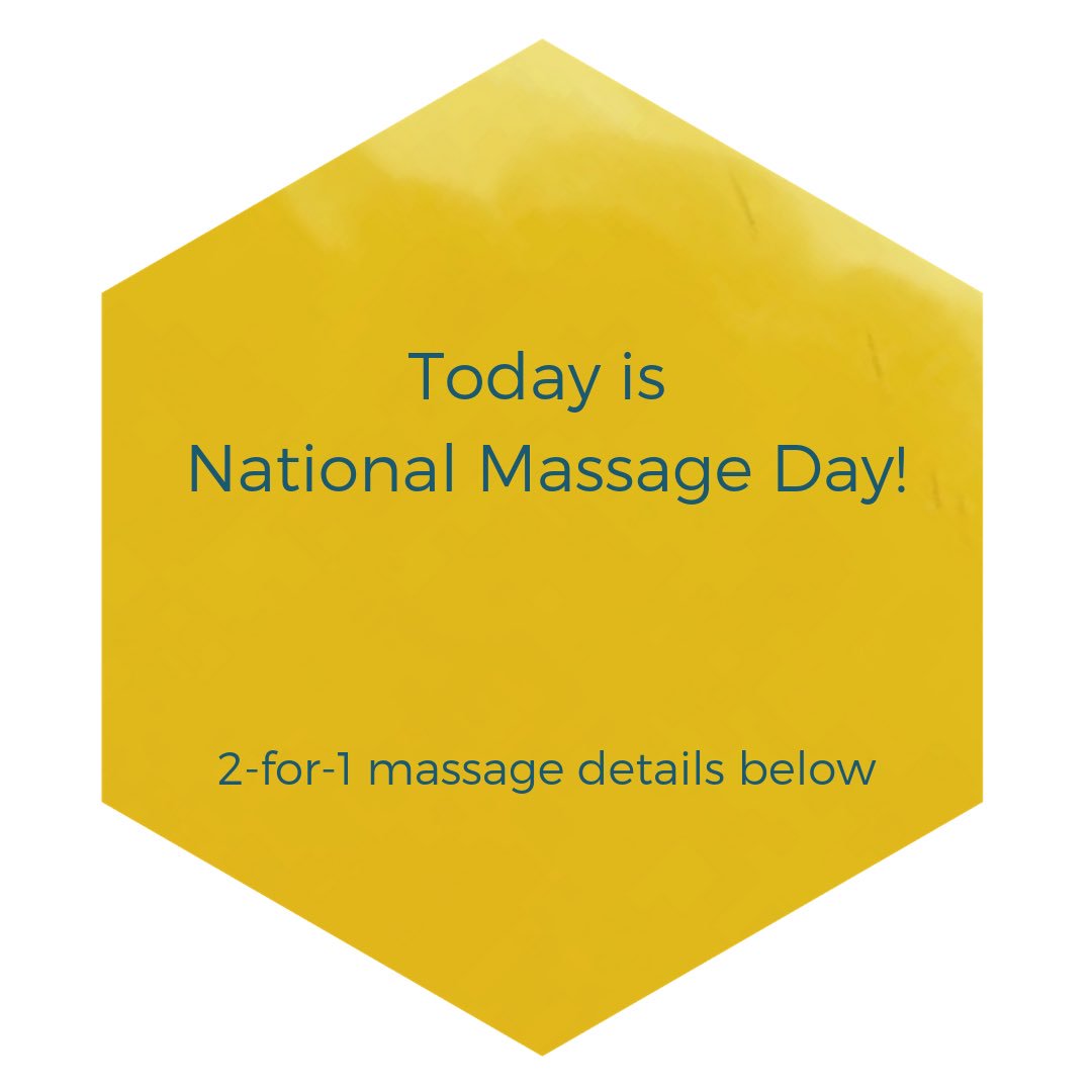 bklynwellness's tweet photo. It’s #nationalmassageday today, woohoo! Want a chance to win a 2-for-1 massage prize? 
1. Like this tweet 
2. Follow this page @bklynwellness 
3. Tag the friend who deserves the other massage 
4. Both be 18 and older 
•
•
#rafflewinner chosen at 10pm #tonight 
#massage https://t.co/5WV1O1xFp2
