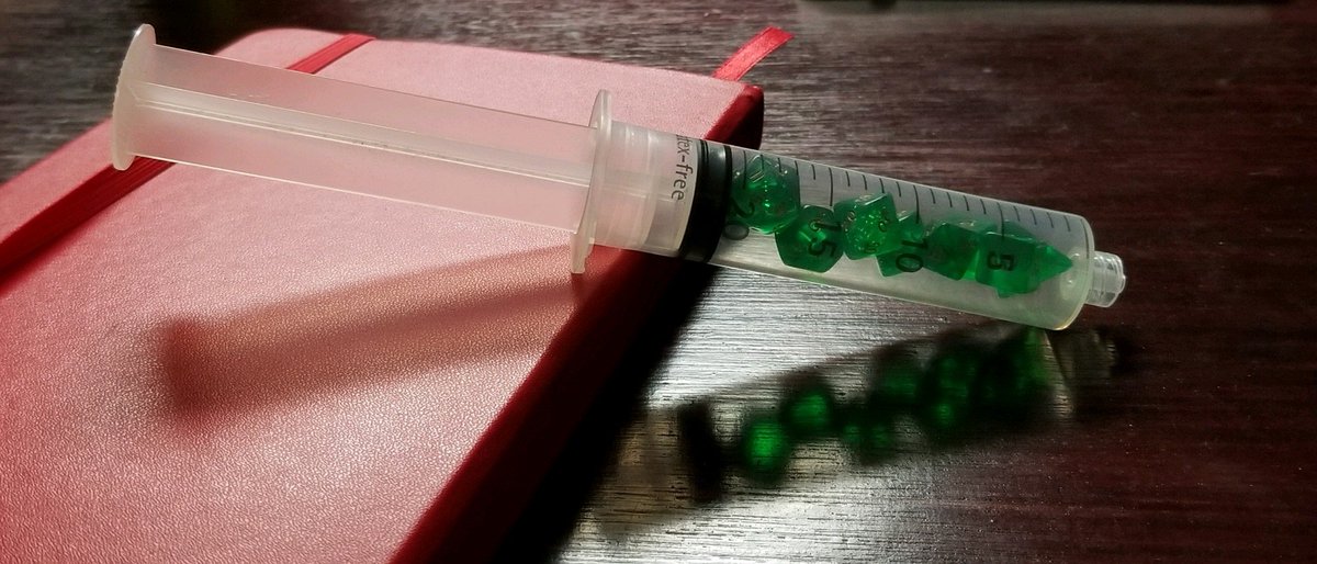 justonemorefix's tweet photo. Hey JOMFers! We are having a 100th episode give away. All you have to do is submit a question for our hosts to answer during the show.
3 lucky winners will get an awesome #JOMF dice syringe💉🎲
Comment, DM, or email james@justonemorefix.com by 10pm est Oct 3rd
#ttrpg #podcast https://t.co/AYjZUFi1m5