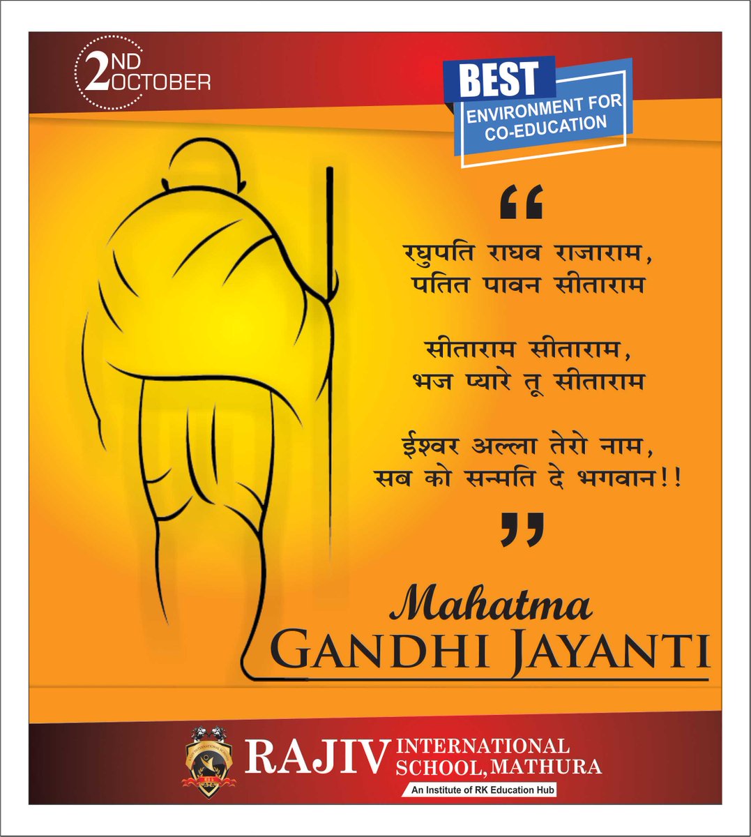 RisMathura's tweet photo. Let us all follow the path of truth and wisdom and pay homage to our Father of the Nation on this day. Happy #GandhiJayanti.
#GandhiJayanti2018 #SwachhBharatAbhiyan #02October2018 #HappyGandhiJayanthi #GandhiJayanti2018  #MahatmaGandhi #150yearsofGandhi #2ndOctober 
#GandhiAt150 https://t.co/oBxvEP2IUq