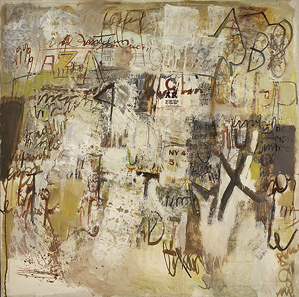 Sarah Grilo, ‘NY4’, 1967, oil on canvas via <a href="/JMara_Laruche/">Jorge Mara-La Ruche</a> | Galleries 2018 #artbasel