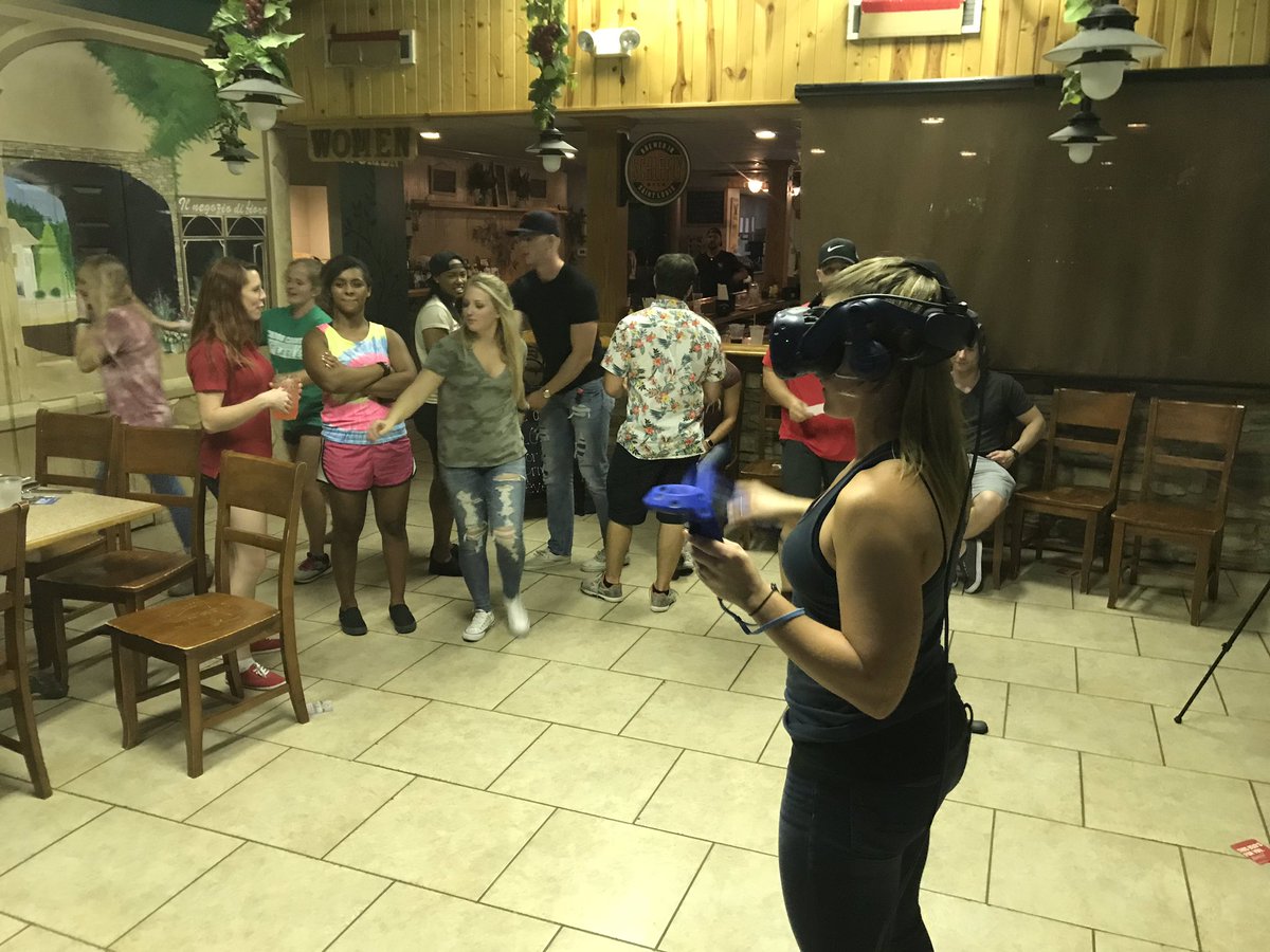 STLmoVR's tweet photo. Bring the fun! MoVR knows how to have a good time! Call us today! 833.633.6687 #events #vr4smallbiz https://t.co/TYDmILiIPZ