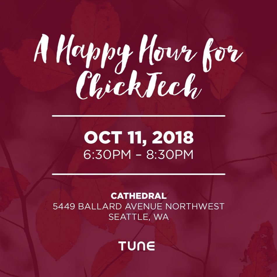 ChickTechSea's tweet image. Celebrate #InternationalDayoftheGirl with #TuneCares and #ChickTechSea. Grab your tickets today for a Happy Hour that will directly support #STEMed for girls! bit.ly/2D6HKSv
