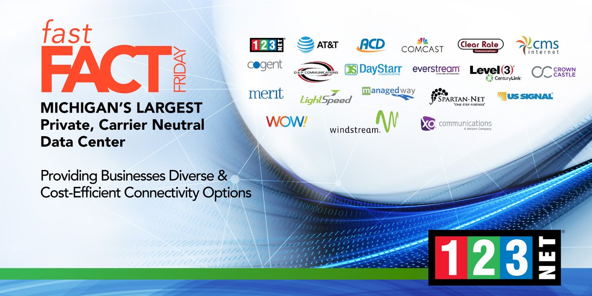 MedicalMainSt's tweet image. 123Net carrier hotel provides flexibility to meet your business needs. Learn more about 123Net Tier 3 data centers:  123.net/data-center/ 
#DataCenter #highdensitycomputing #carrierneutral #carrierhotel #crossconnect #fiber #Michiganbusiness @123NetInc