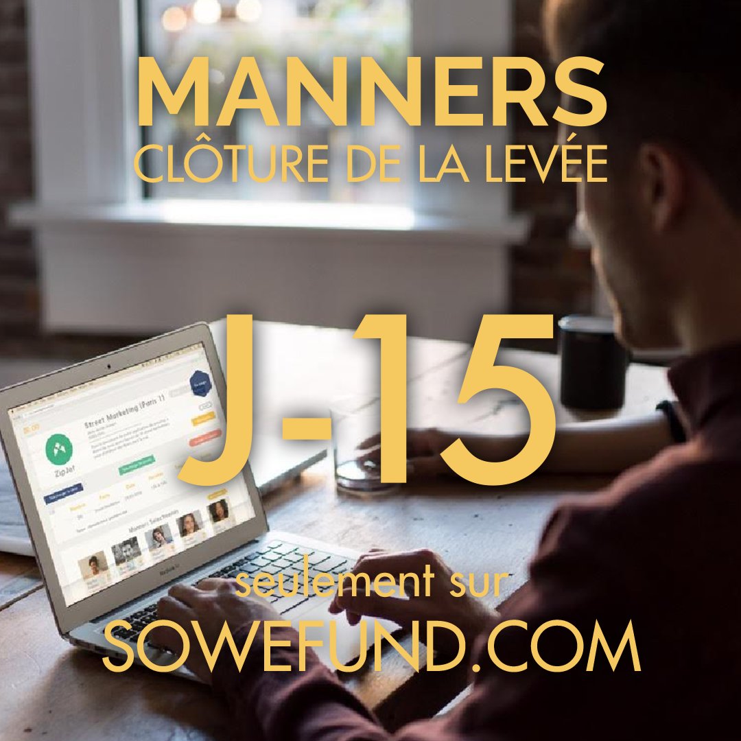 Lundi 15 octobre <a href="/BeManners/">Manners</a> va clôturer sa levée de fonds. Profitez des quelques jours restants pour prendre part au projet et participer au succès de cette startup qui réinvente le travail temporaire.