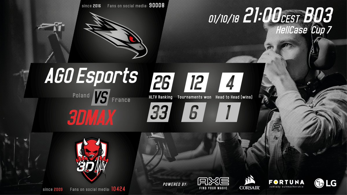 AGOesports_'s tweet photo. Straight from out bootcamp, we invite you to watch our match against @3dmaxgaming in #HellCaseCup7.
Starting at 9 PM sharp! https://t.co/KXLuZGwX71