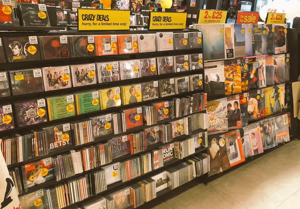 Our #thebigsale is still going! Come & visit us for some fantastic offers on boxsets, our tech range & cd’s + our huge 2 for £25 vinyl sale! 💷😁