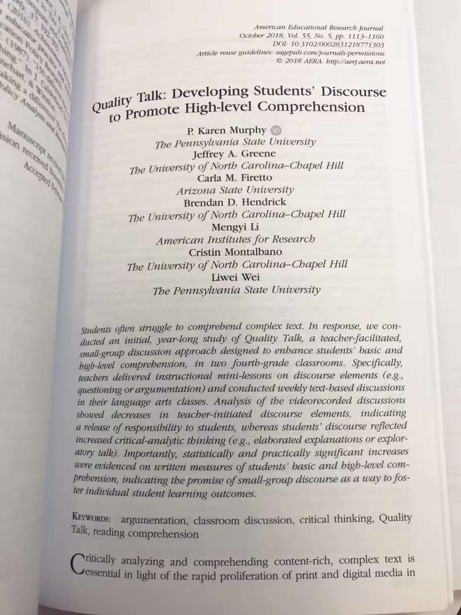 lw_wei's tweet photo. Check out our article on Quality Talk in the Oct issue of AERJ! https://t.co/83LZsFkbzA
