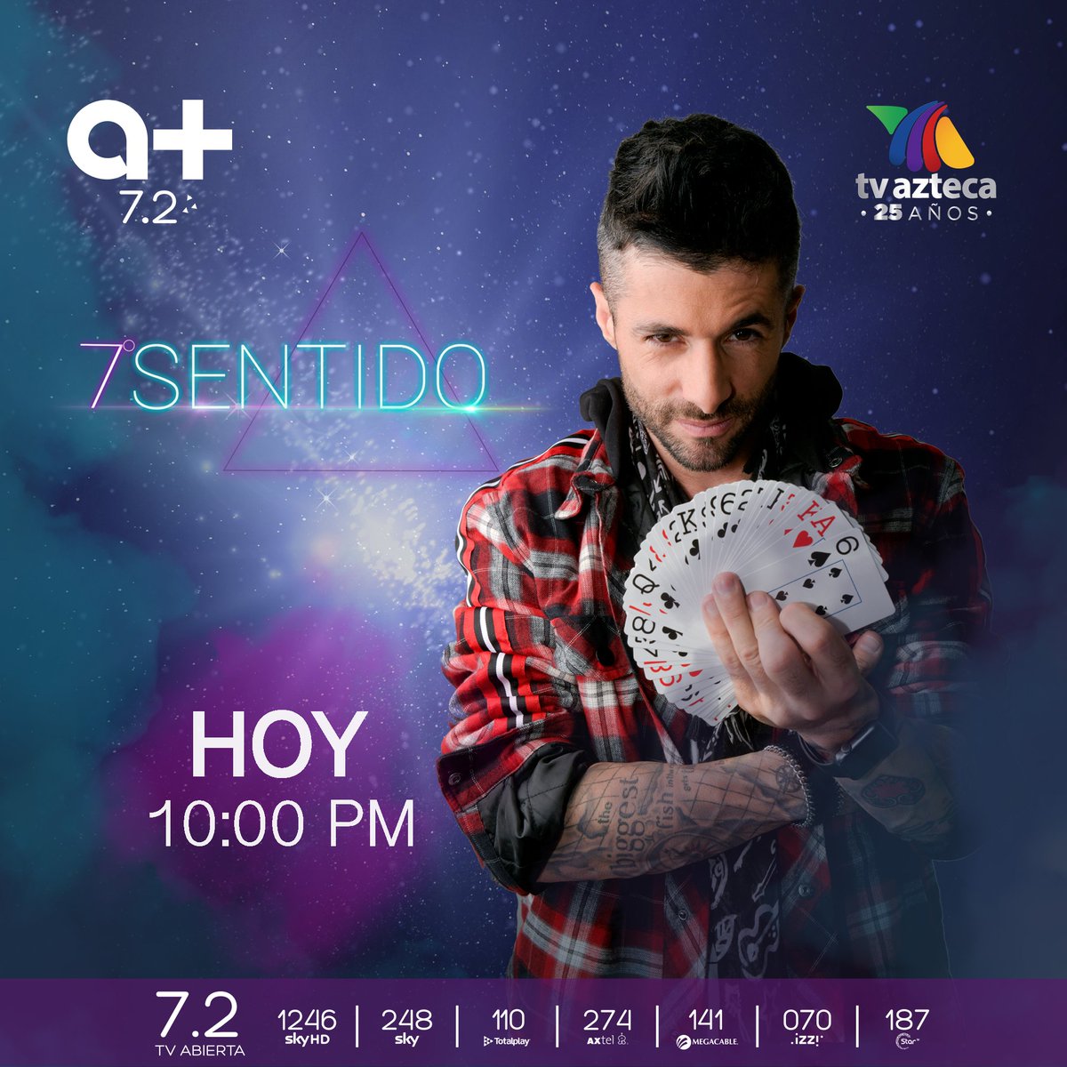 amastv's tweet photo. Hoy te esperamos para una nueva aventura con @MatiasRace en #SeptimoSentido acompáñalo en punto de las 10:00pm en @amastv 7.2 TV abierta #ElCanalDeTuCiudad. https://t.co/rN4OEkVLyc