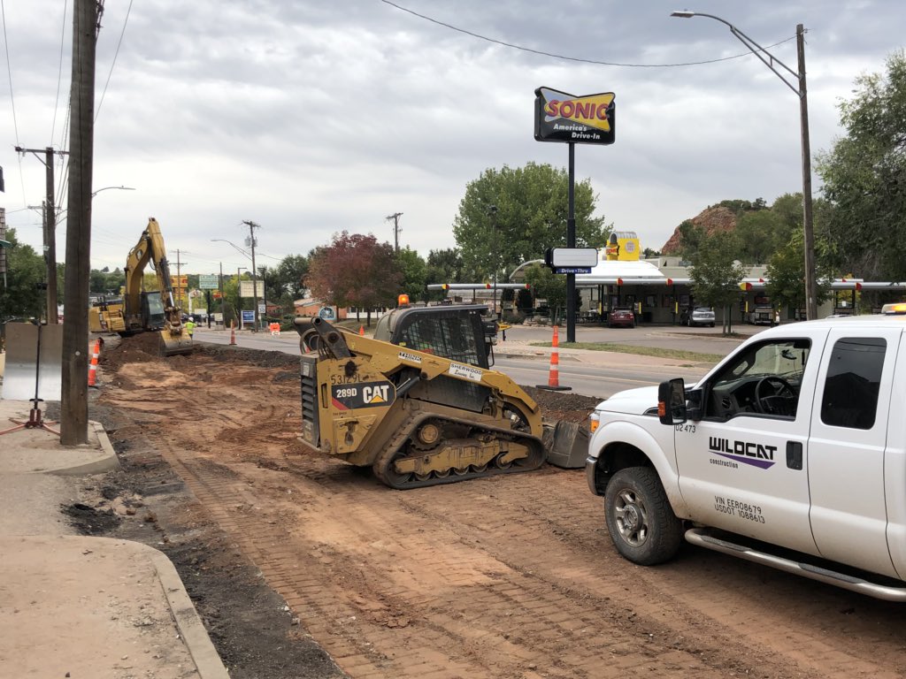 epccolorado_'s tweet photo. More progress at the #WAAP site.  Hoping to get Pikes Peak at Ridge Rd open to at least 1 lane of traffic by later this week. Meanwhile, finishing touches are happening at the bridge.  Hope to get new road paved in the next couple weeks. Full video update coming later this week https://t.co/w75rsbysNy