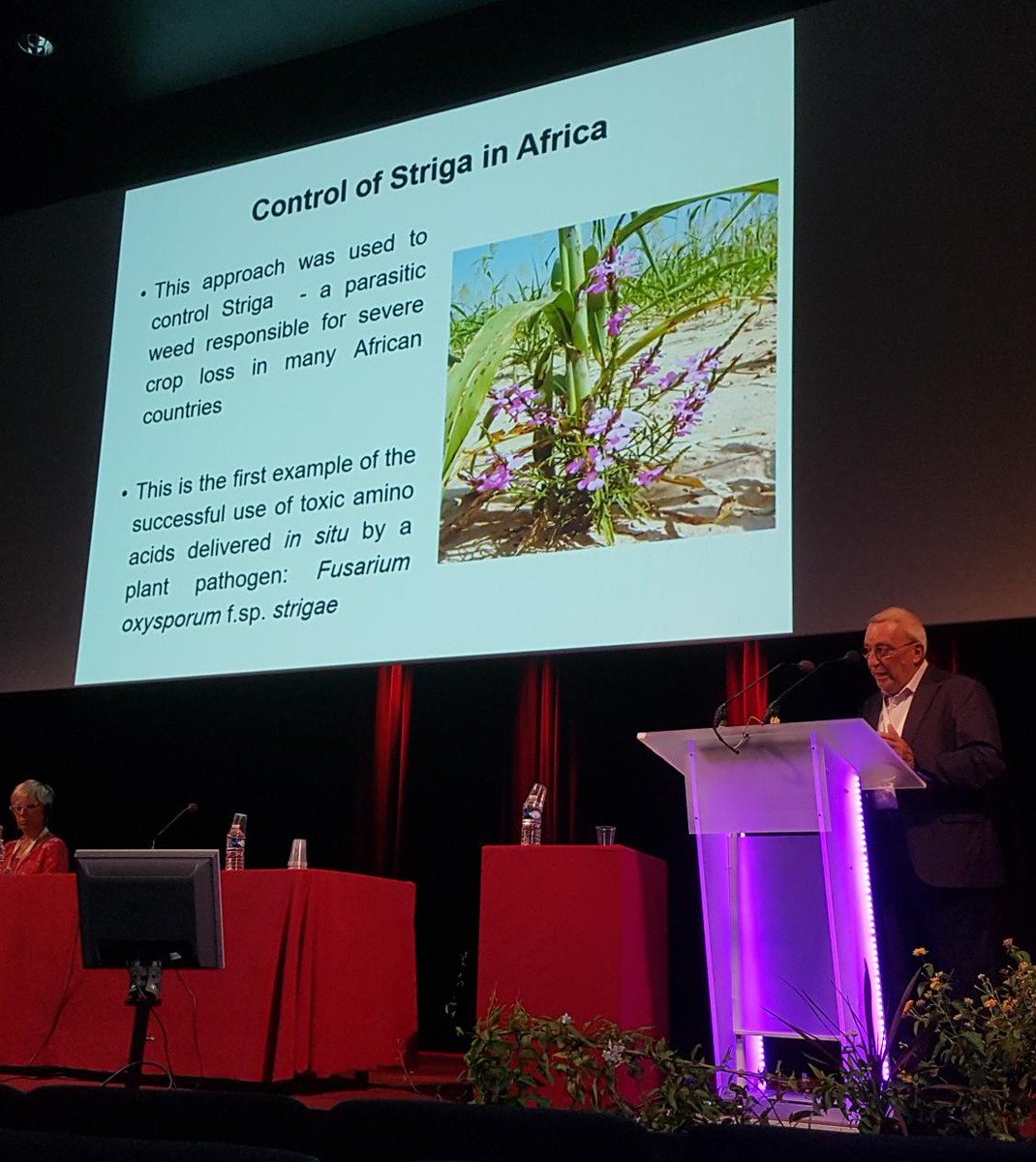 StrigaToothpick's tweet photo. Our colleague, Claude Alabouvette, talked about weed control with amino acids (highlighting @StrigaToothpick) at the 4th International Conference on Natural Products and #Biocontol in Perpignan, France.
#striga #aminoacids #blackberry @bio_ice_nuclei @davidcsands @4baker4 https://t.co/DdX5hoiWrK