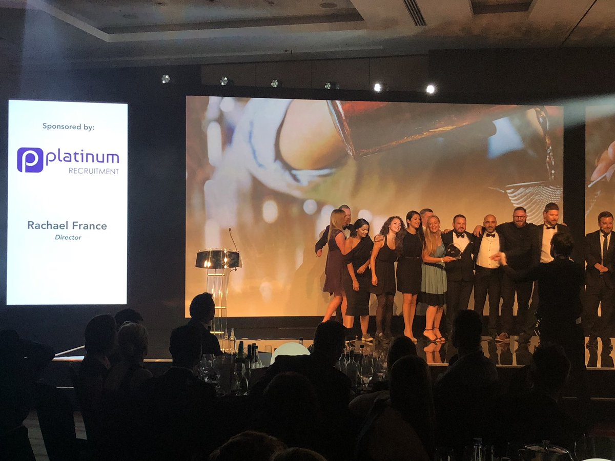 Congratulations to <a href="/Dishoom/">Dishoom</a> on winning the “Candidate Experience” award sponsored by <a href="/PlatinumRecHQ/">Platinum Recruitment</a>  @Catererdotcom #PeopleAwards2018 thank you to <a href="/joshwiddicombe/">joshwiddicombe</a> &amp; @alex_brooker for giving a very entertaining intro 😂