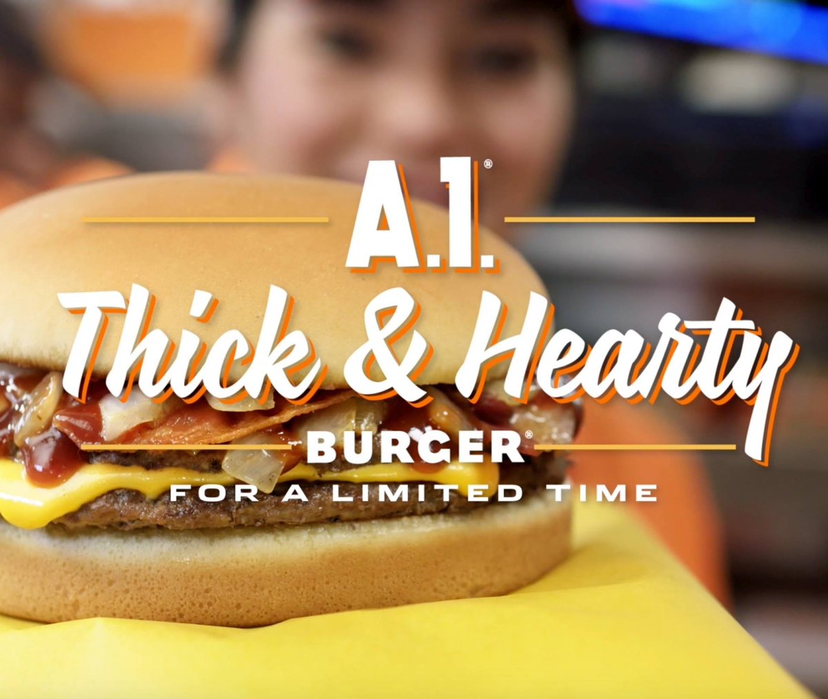 Whataburger's tweet photo. The A.1. Thick &amp; Hearty is back. Come get yours today! https://t.co/2IYfny7enb