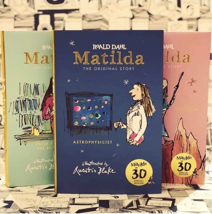 CambKids's tweet photo. “I'm wondering what to read next." Matilda said. "I've finished all the children's books.”

Happy 30th Birthday to Matilda by Roald Dahl. Check out these beautiful anniversary editions, now in store! https://t.co/V4OoC59Cqn