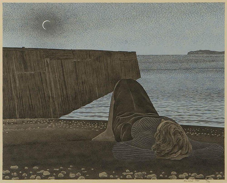 MenschOhneMusil's tweet photo. New Moon by Alex Colville. https://t.co/iYWTIgNJhB