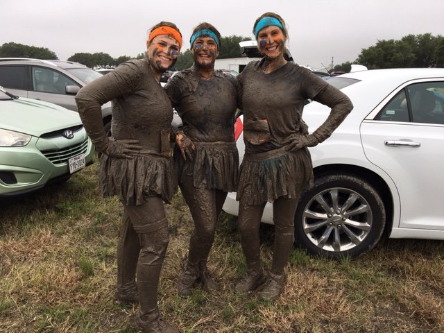 GoNumotion's tweet photo. Members of the Numotion team participated in the 2018 @MuckFestMS fundraiser in Dallas this past weekend and successfully completed the 5k obstacle course. Congratulations @kiesch2, @AndriaPritch2, and @LeeAnnHoffman2! #TexasTutus #MuckYeah https://t.co/btAupH8TSF