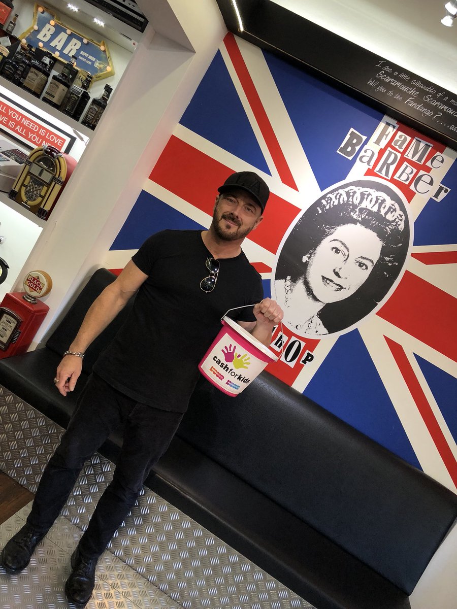 DistrictYouthA2's tweet image. cash for kids donation bucket available for filling at fame barbers @CashforKidsNE