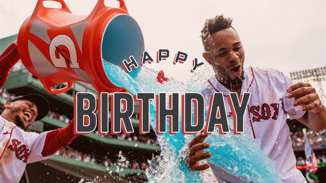 RedSox's tweet photo. Happy 26th, Bogie! 🎂

Let’s celebrate with some October baseball! https://t.co/7w1eoKQ5T7