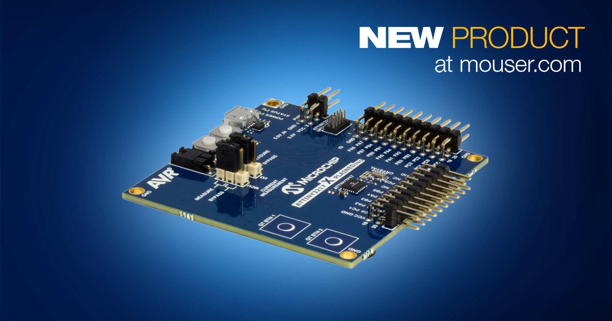 MouserElec's tweet photo. The Microchip ATtiny3217 Xplained Pro Evaluation Kit, now available at Mouser, accelerates the design process using Microchip's ATtiny3217 8-bit tinyAVR microcontroller to help designers create robust and safe systems. @MicrochipTech
Learn more: https://t.co/ckbmmpS65S https://t.co/edSQG89yX4