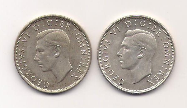 TWO WARTIME GEORGE VI HALF CROWNS ,1942, 1945 STERLING SILVER CONTENT 50% #Britainiana #Numismatics #ebay #gold #silver #coins #rare #etsyaaa #coin #coincollecting #banknotes #Numismatique #Britain #British #GeorgeVI #Predecimal #Collecting #Collectible  zoomerman.net/store/p2252/TW…