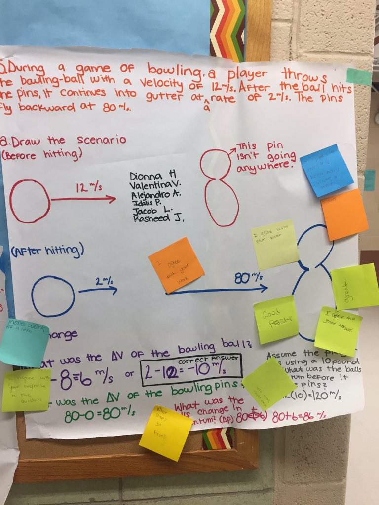 ALJohnsonMathEd's tweet image. Students did great reviewing for a quiz by doing some practice scenarios, then picking one from their packet to create a poster of. The bowling problem was a popular choice!