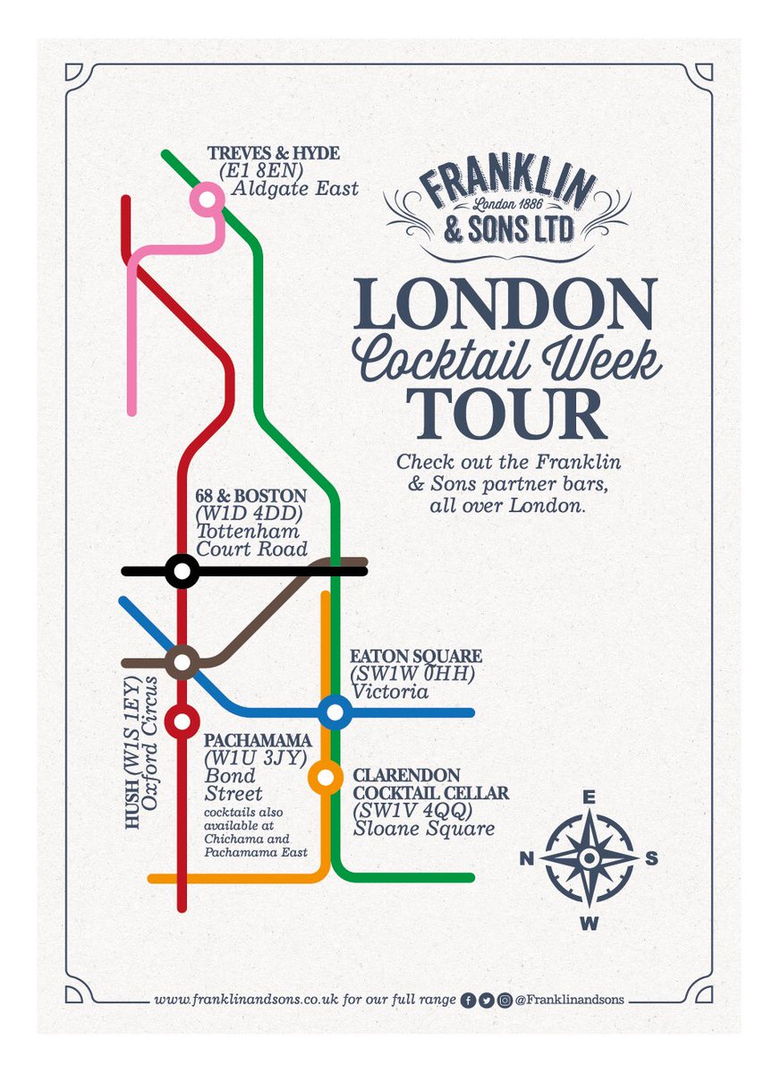 Fancy trying some delicious cocktails during #londoncocktailweek head to one of these bars and try one of their exclusive Franklin &amp; Sons cocktails and enjoy! 🍸🍸