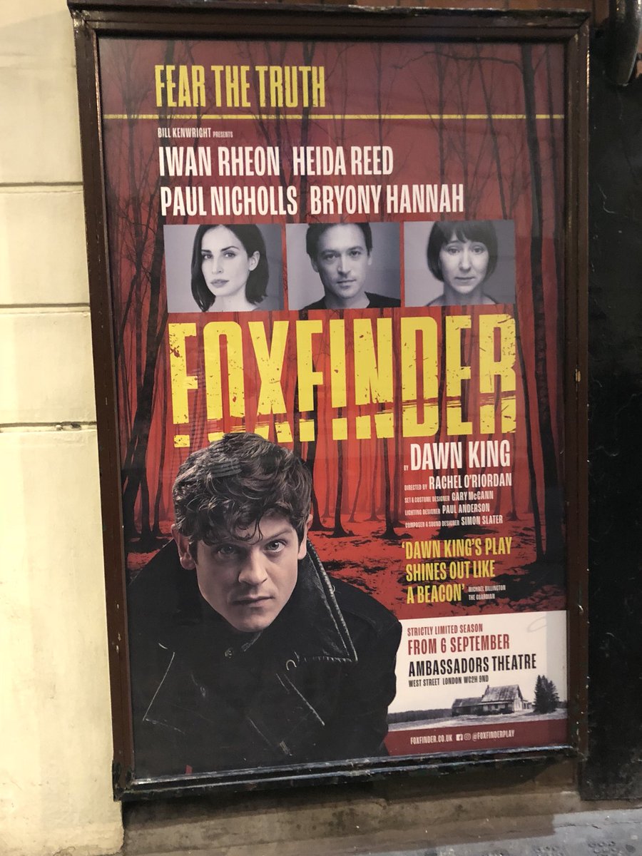 greglee91's tweet photo. Really enjoyed Foxfinder! Iwan Rheon is brilliant but Paul Nicholls absolutely steals the show. Thoroughly recommend it! 🎭🦊 https://t.co/2jiVgpptkz
