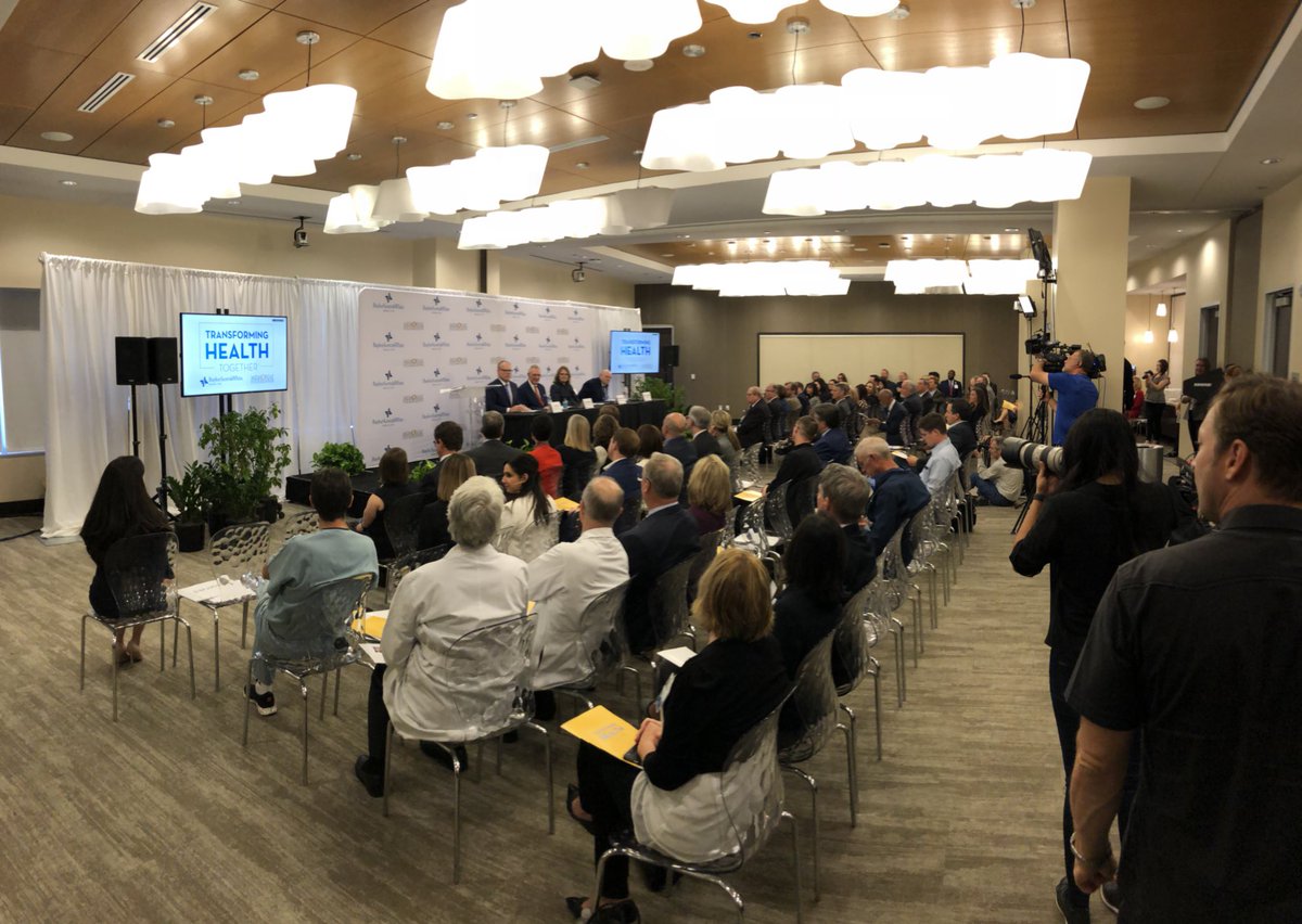 troberts's tweet photo. Here to witness history. Our amazing client @bswhealth and @memorialhermann are combining to become the healthcare leader in Texas. #transformhealthtogether https://t.co/qFuMMHjOt7