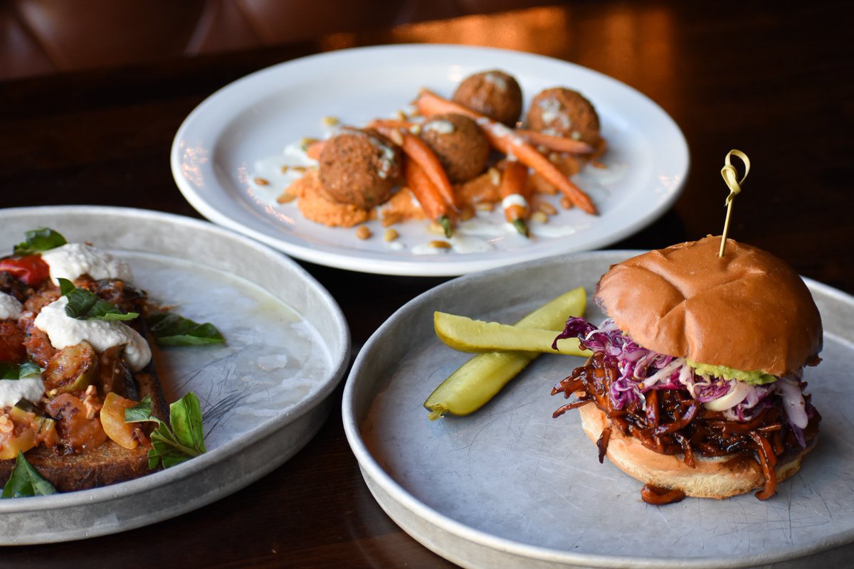 hadleysbar's tweet photo. Hadley's will be rolling out our new daily specials throughout the week, starting today with Vegan Monday! Enjoy culinary creations with a vegan twist from 4 pm -11pm every Monday. Our full menu is also available. #haditathadleys https://t.co/DC42UUKrlR
