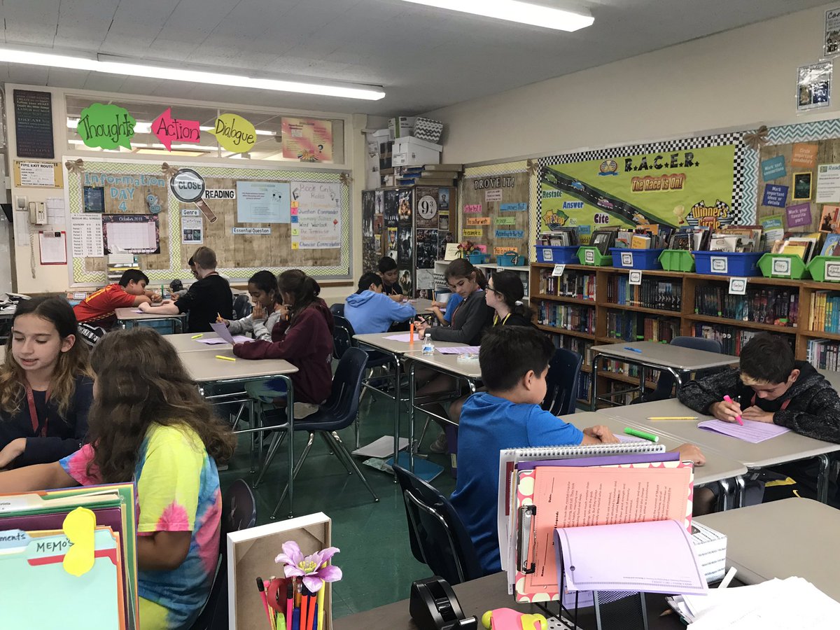 IHartELA's tweet photo. I loved watching my students take charge and work collaboratively with their partners by annotating a text. #proudteacher #closereaders @WTClarkeMS https://t.co/7FR95NNoMq