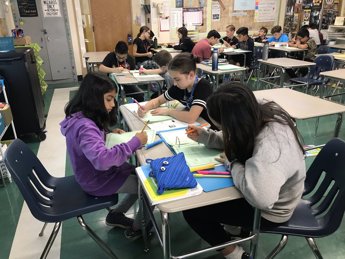 IHartELA's tweet photo. I loved watching my students take charge and work collaboratively with their partners by annotating a text. #proudteacher #closereaders @WTClarkeMS https://t.co/7FR95NNoMq