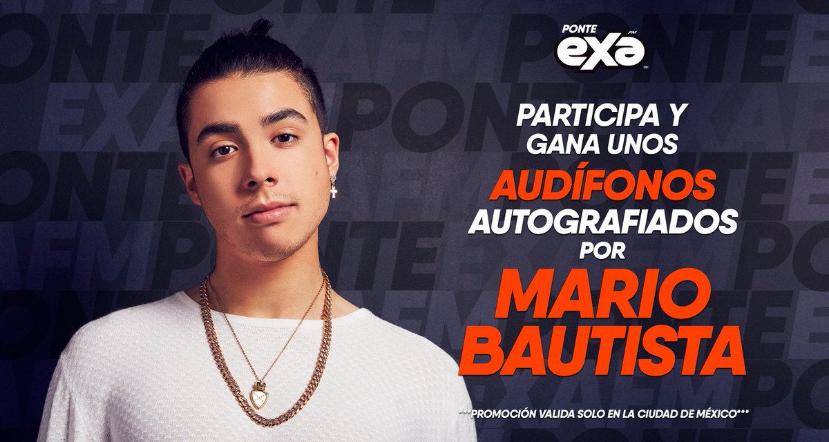 ExaFM's tweet photo. ¿Dónde están las #Bautisters? 😱 Tenemos unos increíbles audífonos autografiados por @mariobautista_ para ti 👏🏻 ¡Muy pendiente de nuestras redes sociales para poder llevártelos! 👇🏻 https://t.co/Uvmlvcrvwt
