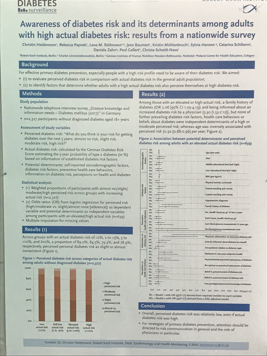 dgepi's tweet photo. #dgepi2018 Poster, Poster, Poster: Epidemiologie des Diabetes @dgepi 2018
@DGEpi_eV @rki_de @ddz_info @BIPS_Bremen @EpiLehre @SvenKnueppel @AndConrad @strahwald @HenryVolzke @AgKrebsepi @gefo2017 @RBrinks @rosenktter @verenashoffmann @smartinus @IPHBerlin @helmholtz_diabc @gmdsEV https://t.co/AOI66j4eza