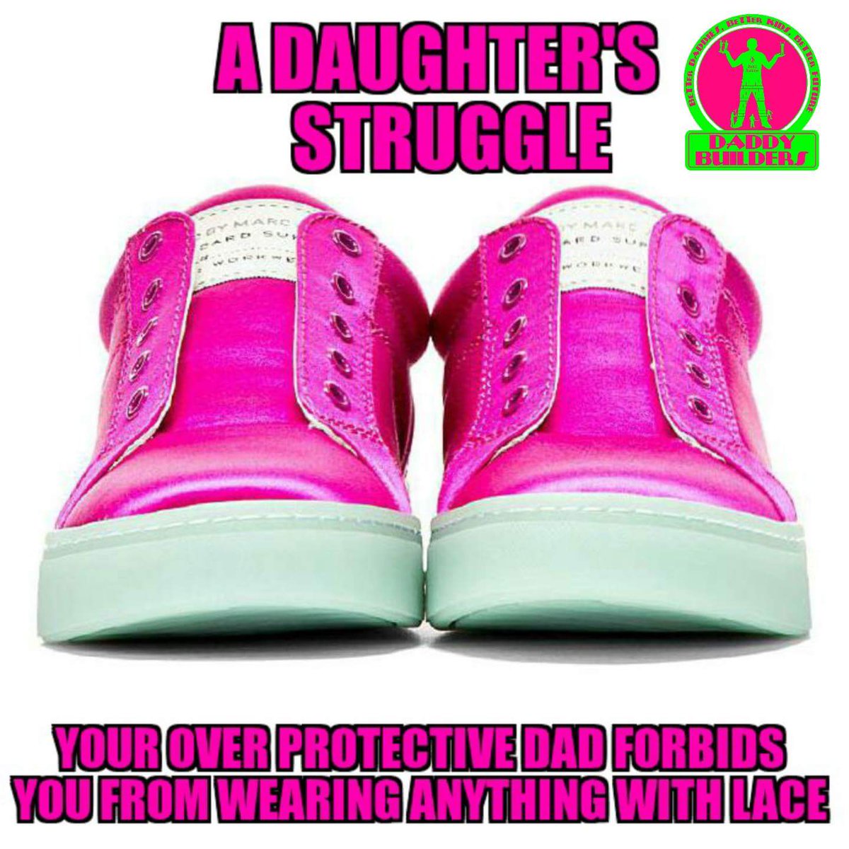DaddyBuilders's tweet image. 💞A Daughter's Struggle💞
Your over protective Dad forbids you from wearing ANYTHING with lace!

#DaddyBuilders
#FathersMaTTer
#Pink #BreastCancerAwarenessMonth #BreastCancerAwareness #October #Monday #Daughters #Fathers