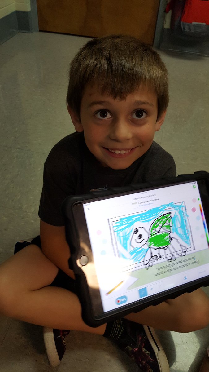 Summers_KG's tweet photo. @RBodoin helped @McBrideMtnLions kick off @Seesaw this morning with a read aloud & some partner work! #ignitesps #splsimpact #McBrideJourney https://t.co/YdV7sM6Arc