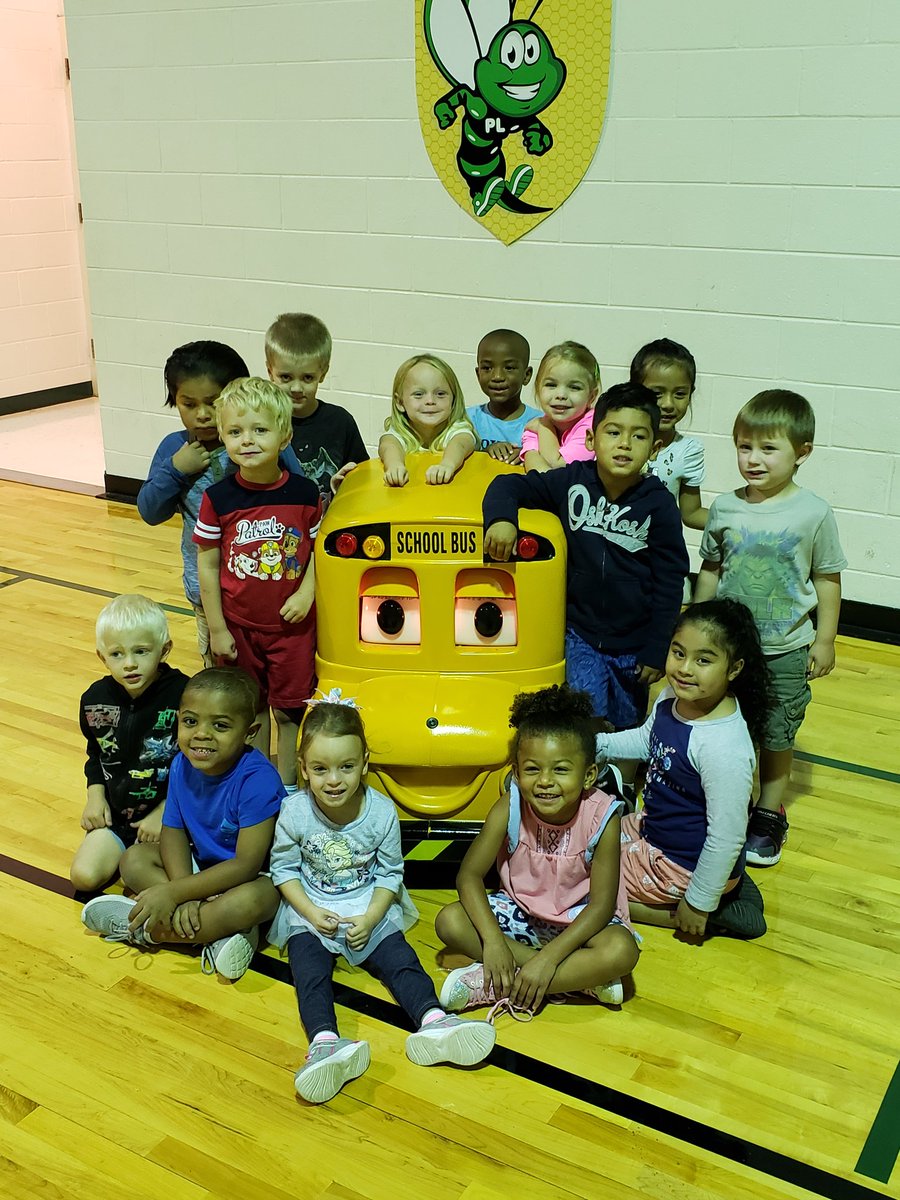 We had fun today learning about bus safety from Buster the Bus!