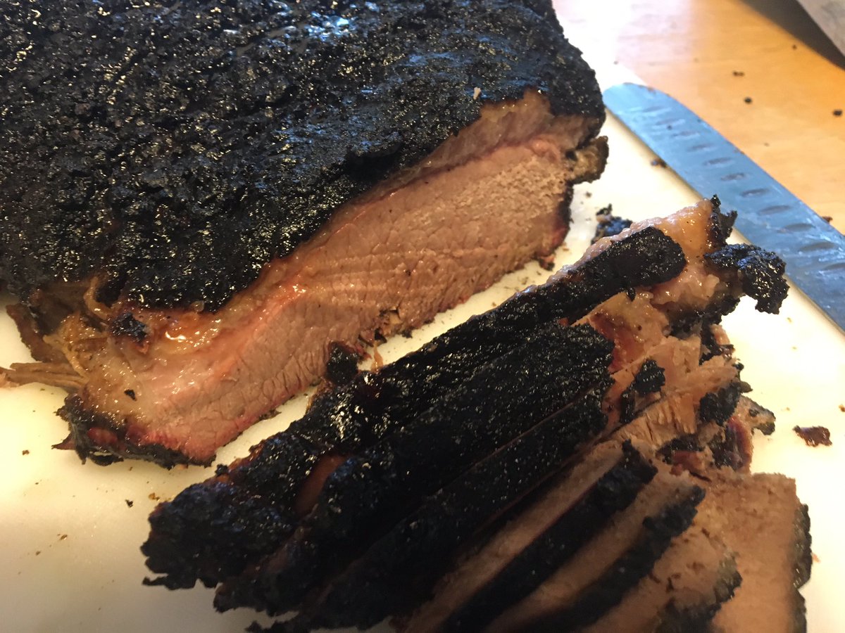 18 hr. Brisket w/ <a href="/philwingo/">phil wingo</a> #porkmafia TX Gold Rub + S&amp;P