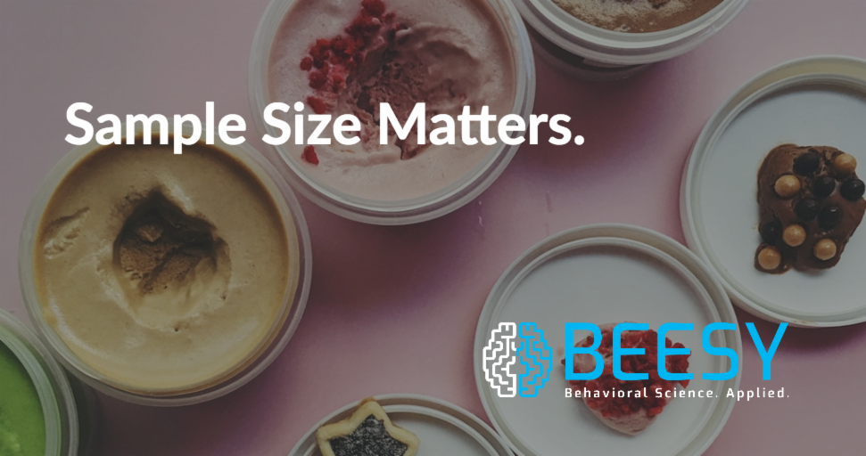 BEESYStrategy's tweet photo. Measuring Mistakes Monday (8/15): Don't neglect sample size. #marketresearch https://t.co/k9UKRmQDBX https://t.co/ek7dVLTVhA