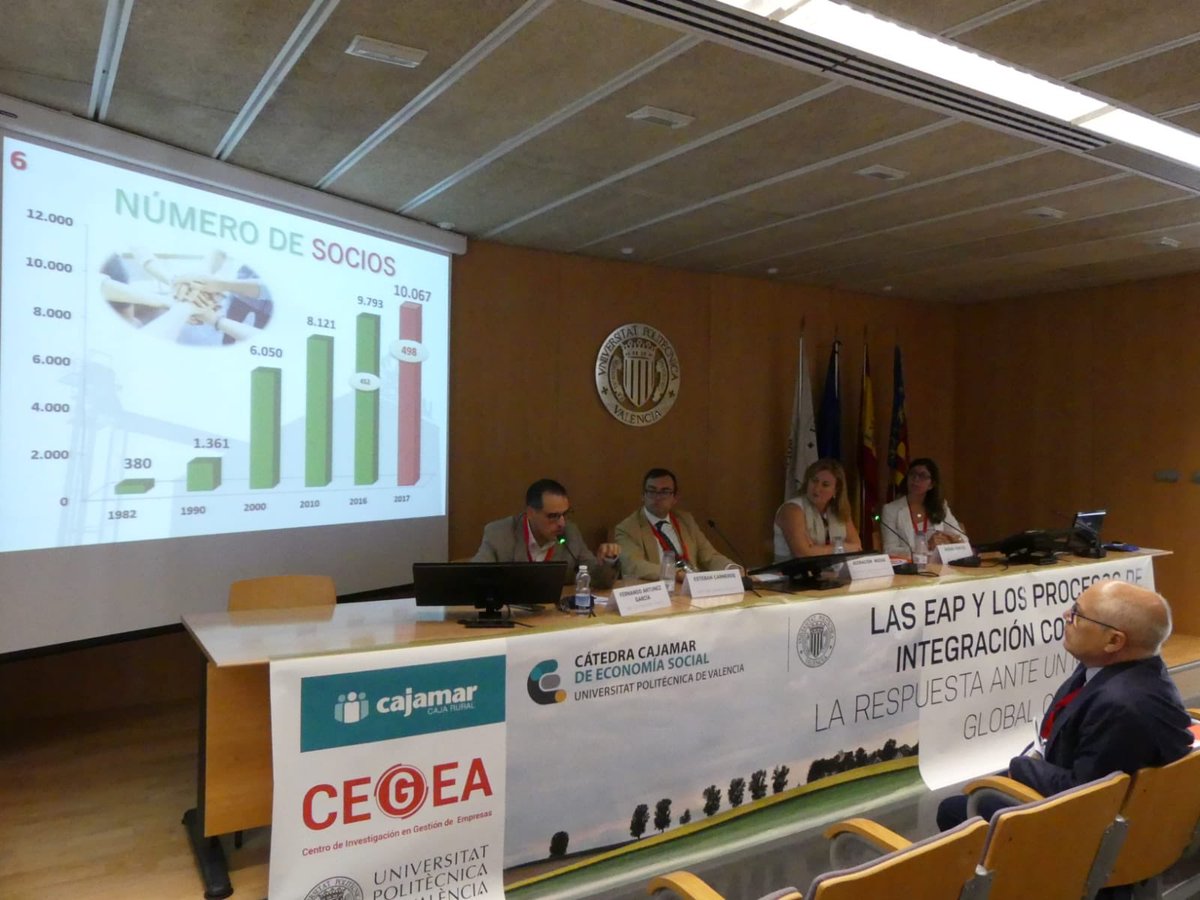 CoopsAgroES's tweet photo. La Cátedra @Cajamar @UPV ha celebrado un #Workshop sobre Entidades Asociativas Prioritarias #EAP y procesos de integración de #cooperativas han participado @DcoopSCA @Covap #cobadu @GrupoPastores @lechedeoveja #uniócorporació #indulleida @CEGEA_UPV @CoopsAgroCV
#EconomíaSocial https://t.co/5tpsnIioq1