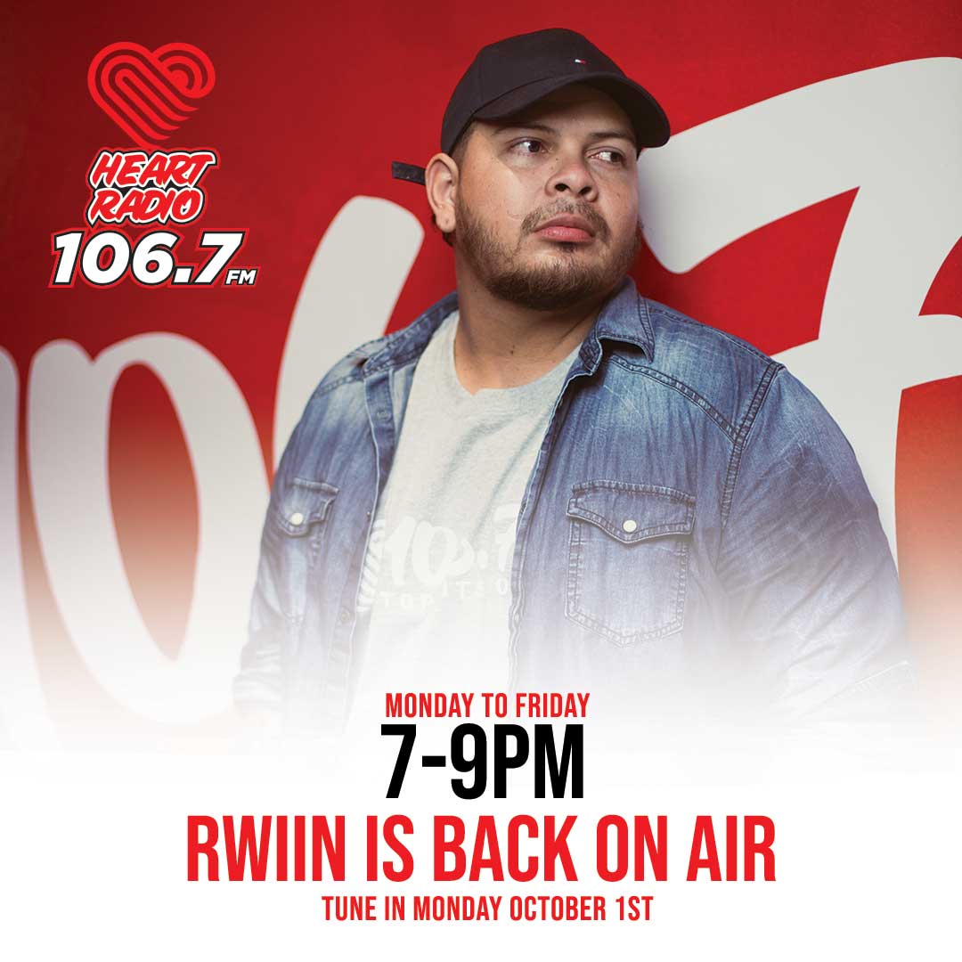 heartradioaruba's tweet photo. Starting from Tonight! October 1st :) Rwiin is back on the air!! "NIGHT BEATS" from 7-9pm on Heart 106.7 FM #weheart Tune in Monday to Friday with Rwiin "Night Beats" for the best music and much more. #HeartRadioAruba #HeartRadio https://t.co/NLdZIpoQ1a