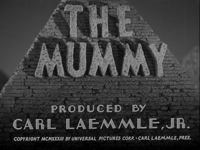 Title cards for Universal’s classic monster films.
